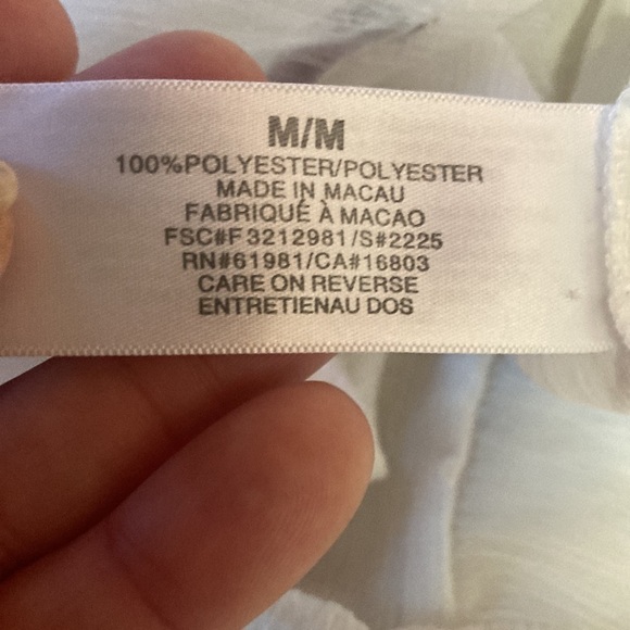 Mark sheer gauze long sleeve top size M - Picture 5 of 9